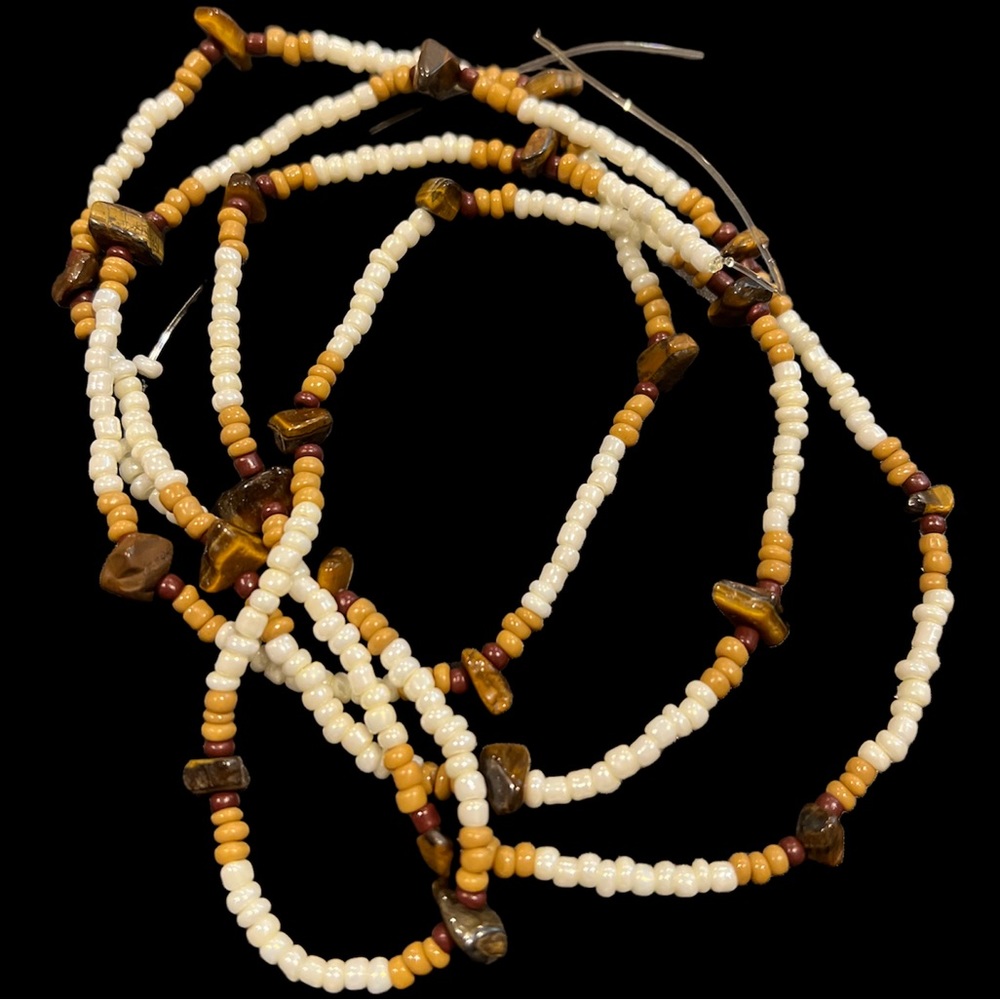 Beaded Tiger Eye Chain